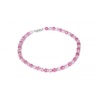 JC-SWAROVSKI Necklace Rose with Rondelles