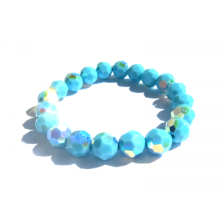 JC - SWAROVSKI BRACELET TURQUOISE FOR BABY/GIRL