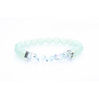 JC - BRACELET SWAROVSKI - MINT ALABASTER