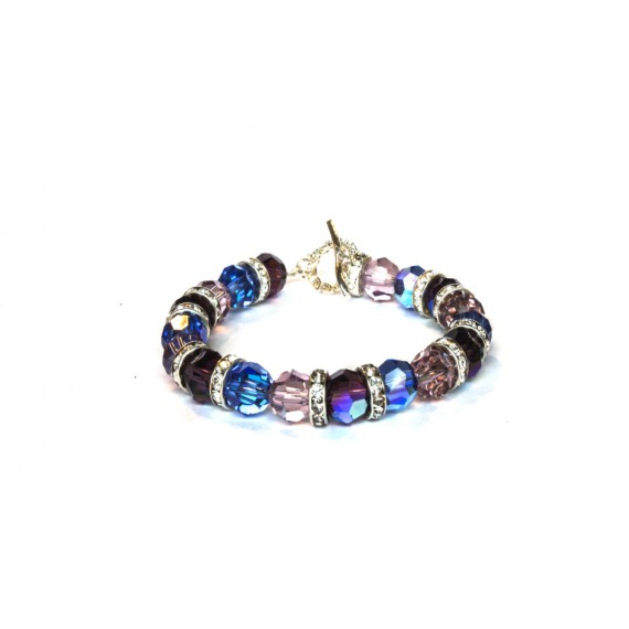 JC - SWAROVKI TRIPLE COLOUR BRACELET